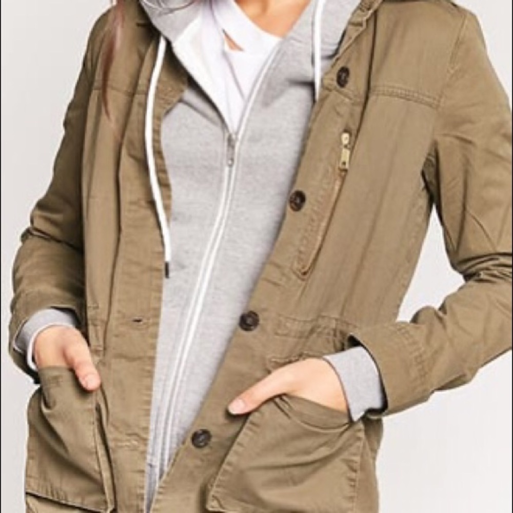 Forever 21 army green jacket